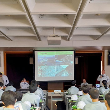 三重県建設業協会津支部・三重県立津工業高校建設現場見学会